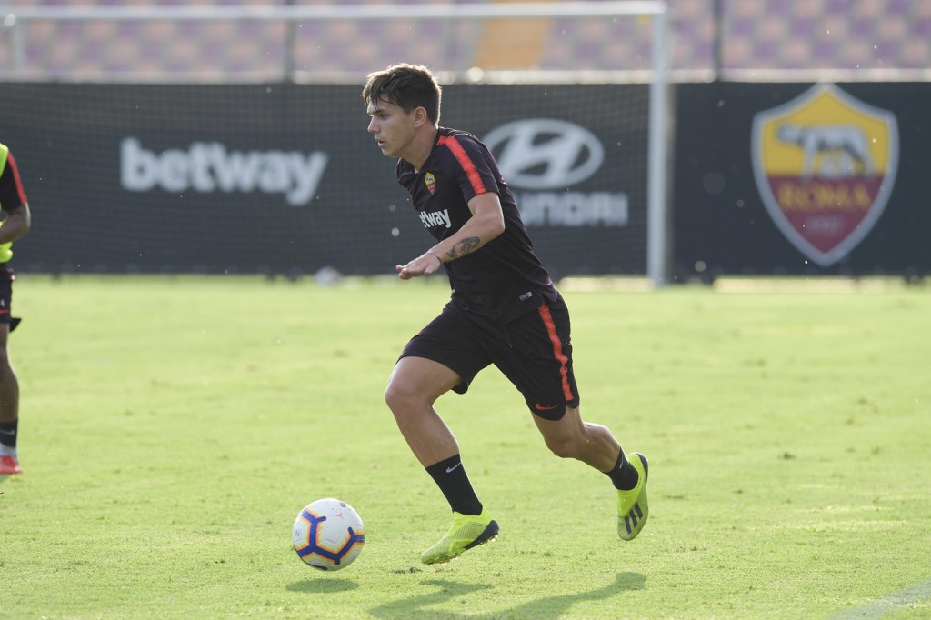 Coric AS Roma, allenamento al Centro sportivo di Trigoria