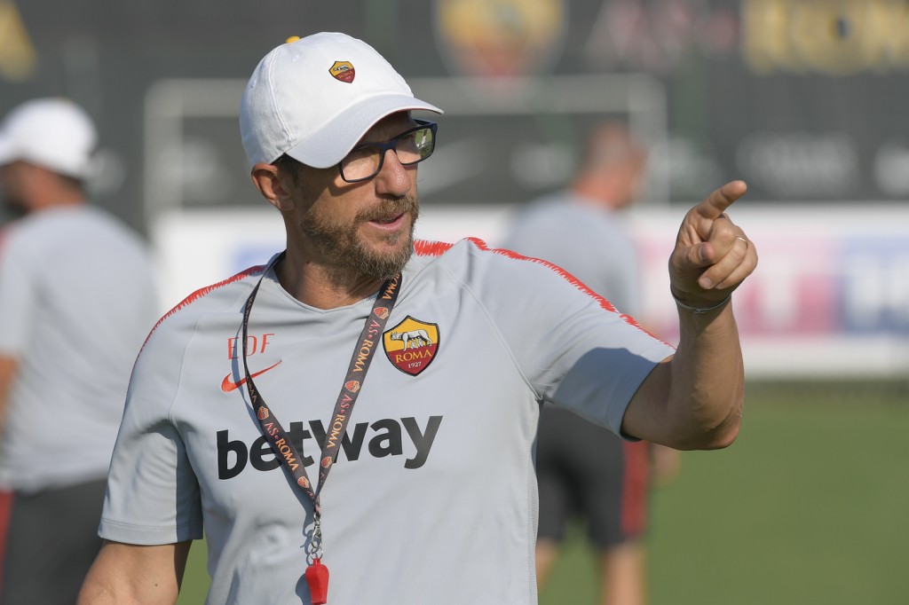 Di Francesco - AS Roma - Allenamento a Trigoria