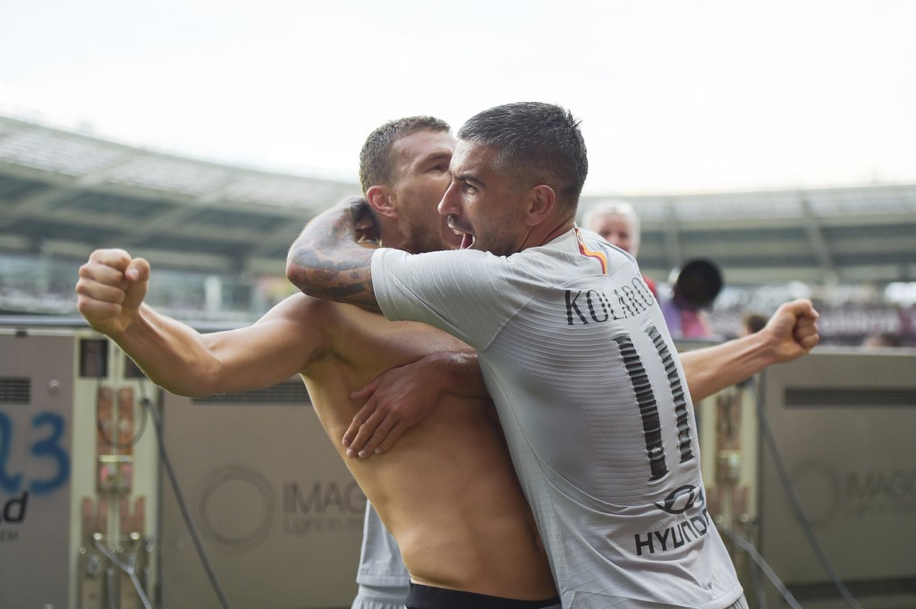 Dzeko Kolarov Torino vs Roma - Serie A Tim 2018/2019