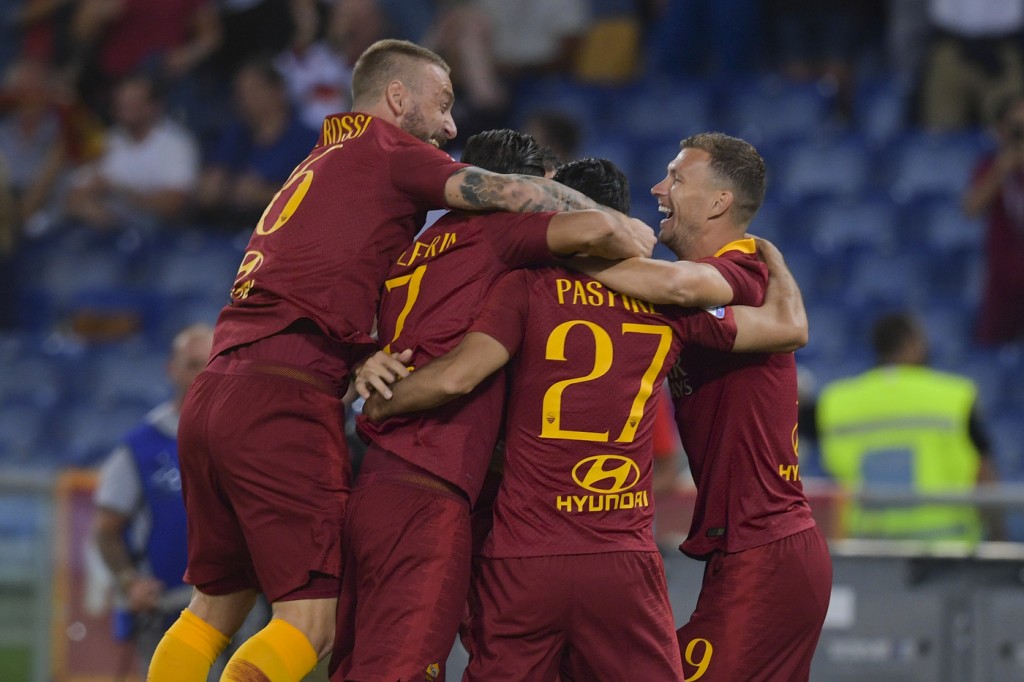 Pastore De Rossi Dzeko Roma vs Atalanta - Serie A TIM 2018/2019