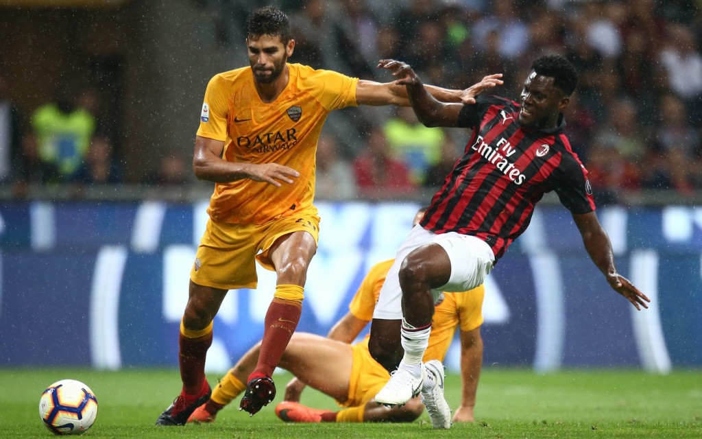 fazio kessie Milan vs Roma - Serie A TIM 2018/2019