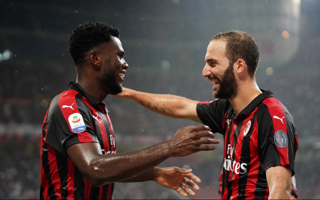kessie higuain Milan vs Roma - Serie A TIM 2018/2019