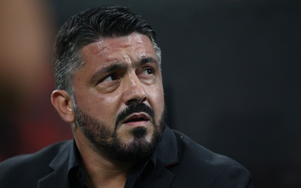 gattuso Milan vs Roma - Serie A TIM 2018/2019