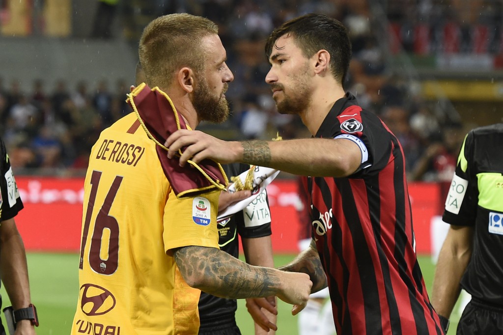 De Rossi romagnoli Milan vs Roma - Serie A TIM 2018/2019