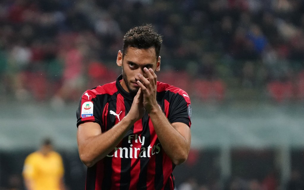 calhanoglu Milan vs Roma - Serie A TIM 2018/2019
