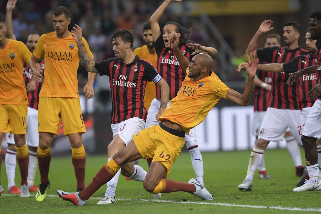 nzonzi Milan vs Roma - Serie A TIM 2018/2019