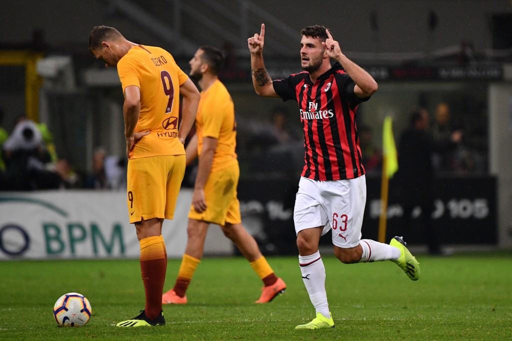 cutrone dzekoMilan vs Roma - Serie A TIM 2018/2019