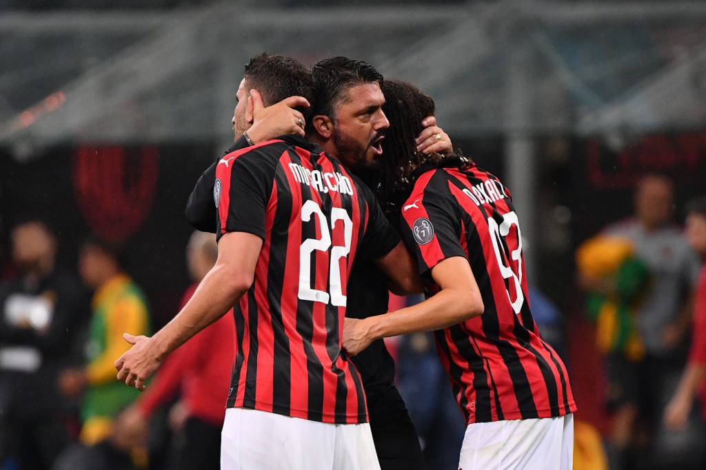 gattuso cutrone Milan vs Roma - Serie A TIM 2018/2019