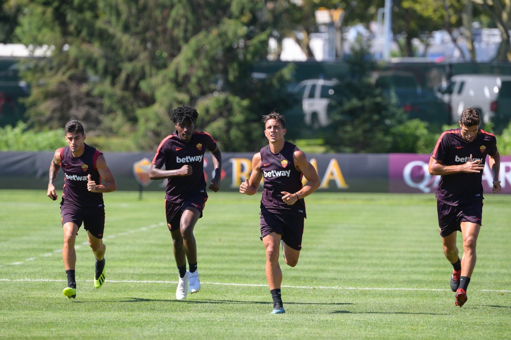 AS Roma Tour USA 2018, allenamento a Boston