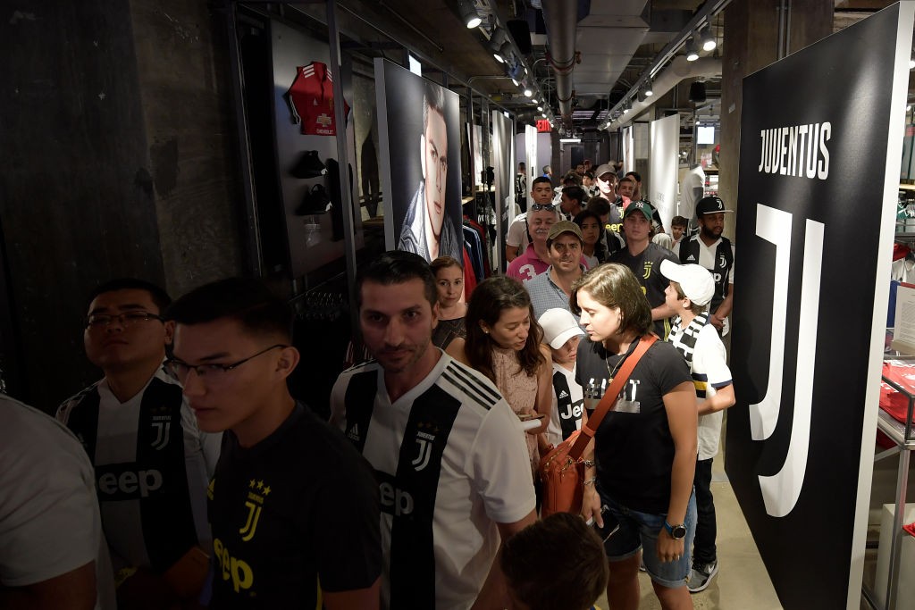 Juventus Players Visit Adidas Store In NYC