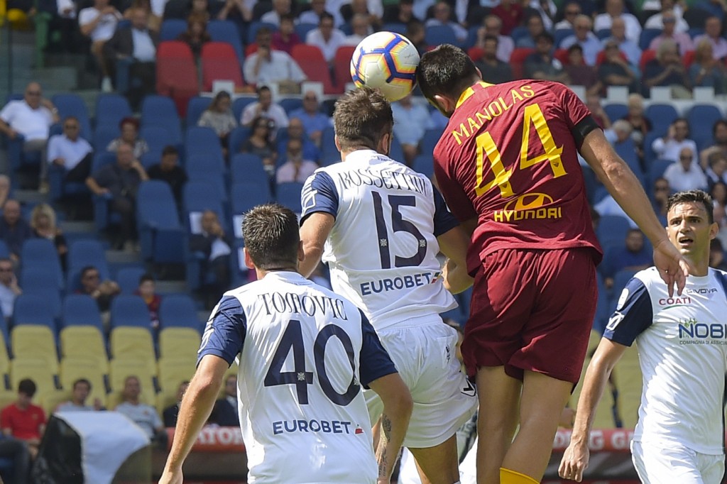 Manolas Roma vs Chievo - Serie A Tim 2018/2019