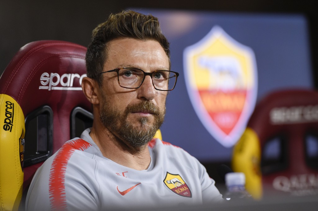AS Roma, Eusebio Di Francesco in conferenza stampa