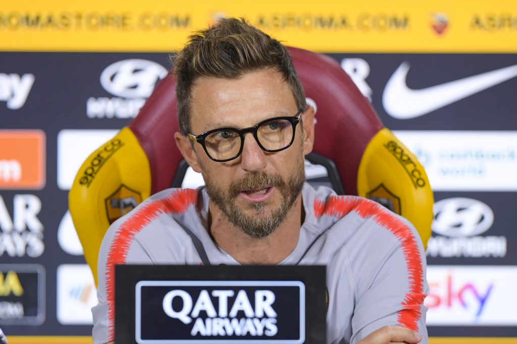 AS Roma, conferenza stampa di Eusebio Di Francesco