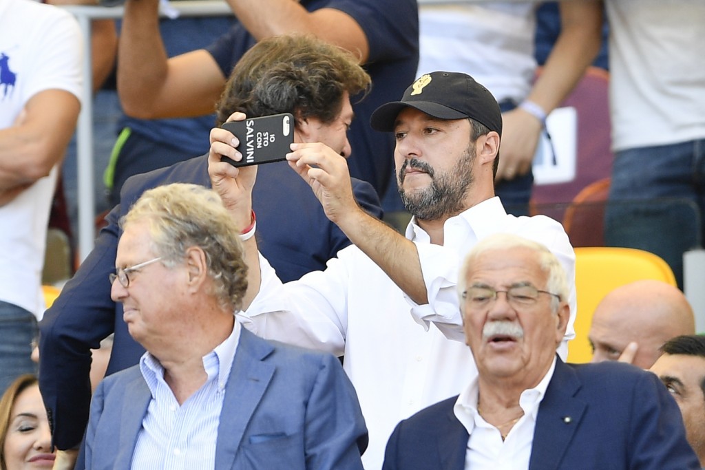 Roma-Lazio Salvini 01