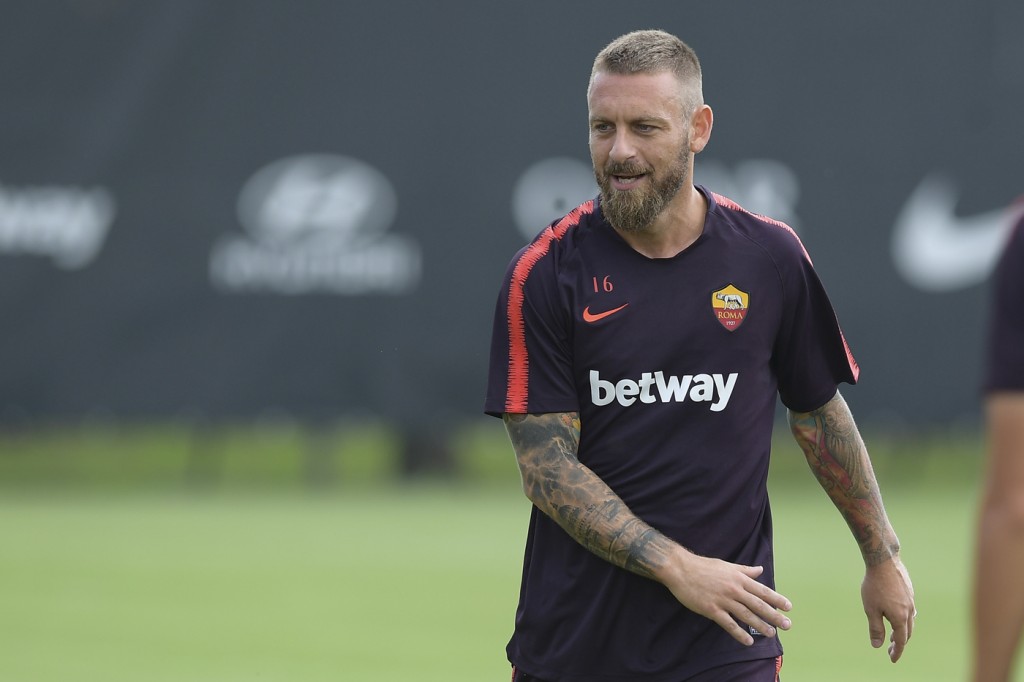 De Rossi AS Roma, allenamento di rifinitura a Trigoria