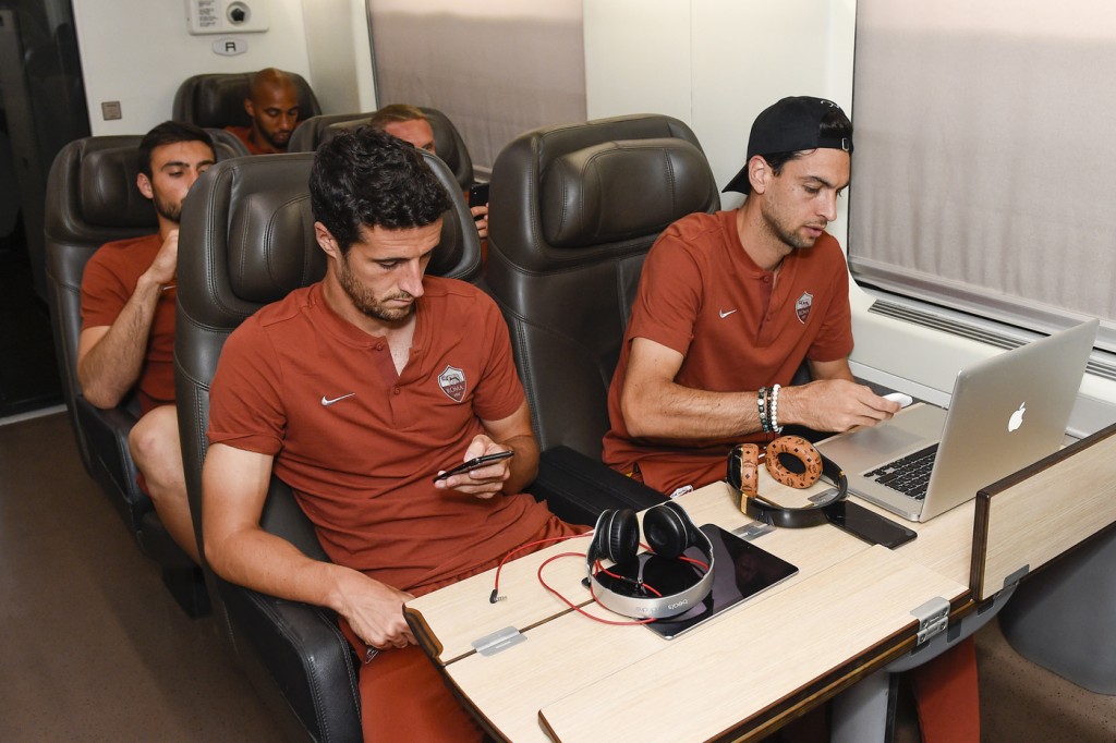 Pastore Marcano L'AS Roma in viaggio verso Bologna