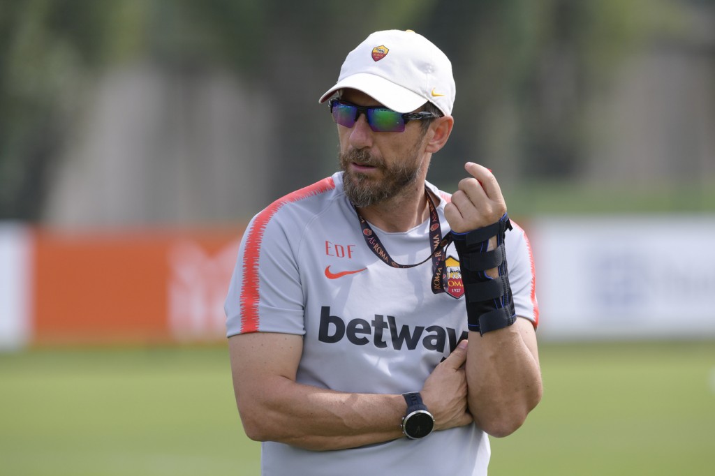 Di Francesco AS Roma - Allenamento mattutino
