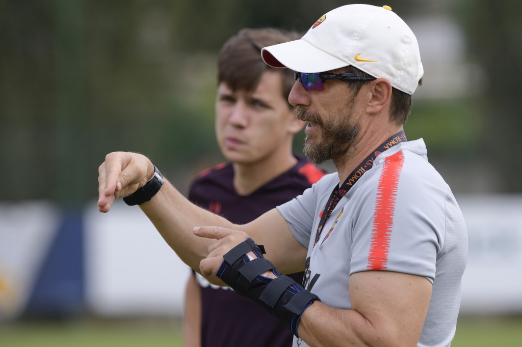 Di Francesco AS Roma - Allenamento mattutino