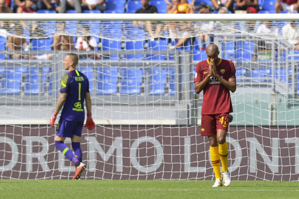 Nzonzi Olsen Roma vs Chievo - Serie A Tim 2018/2019