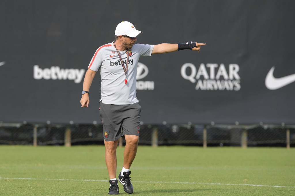 Di Francesco AS Roma, allenamento pomeridiano