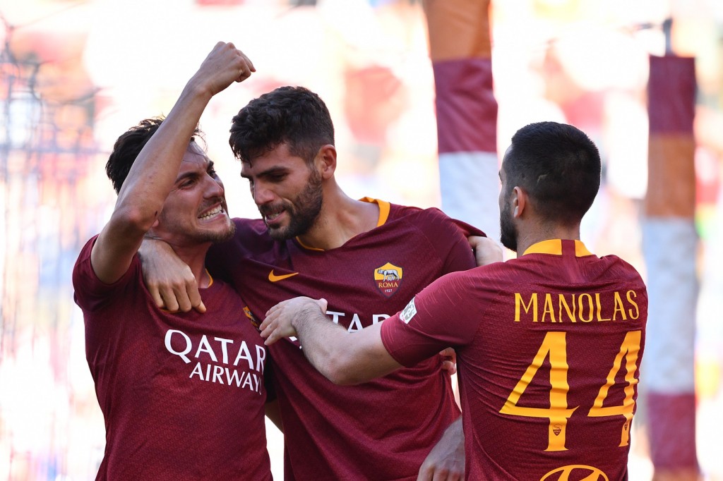 Roma - Lazio Pellegrini Fazio Manolas