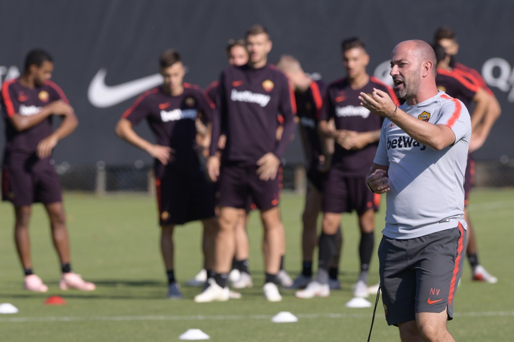 Vizoco Trigoria, sessione di allenamento dell'AS Roma