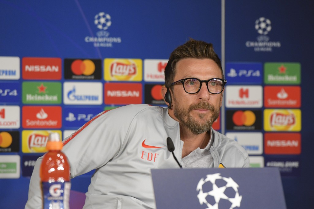 Champions League, conferenza stampa AS Roma
