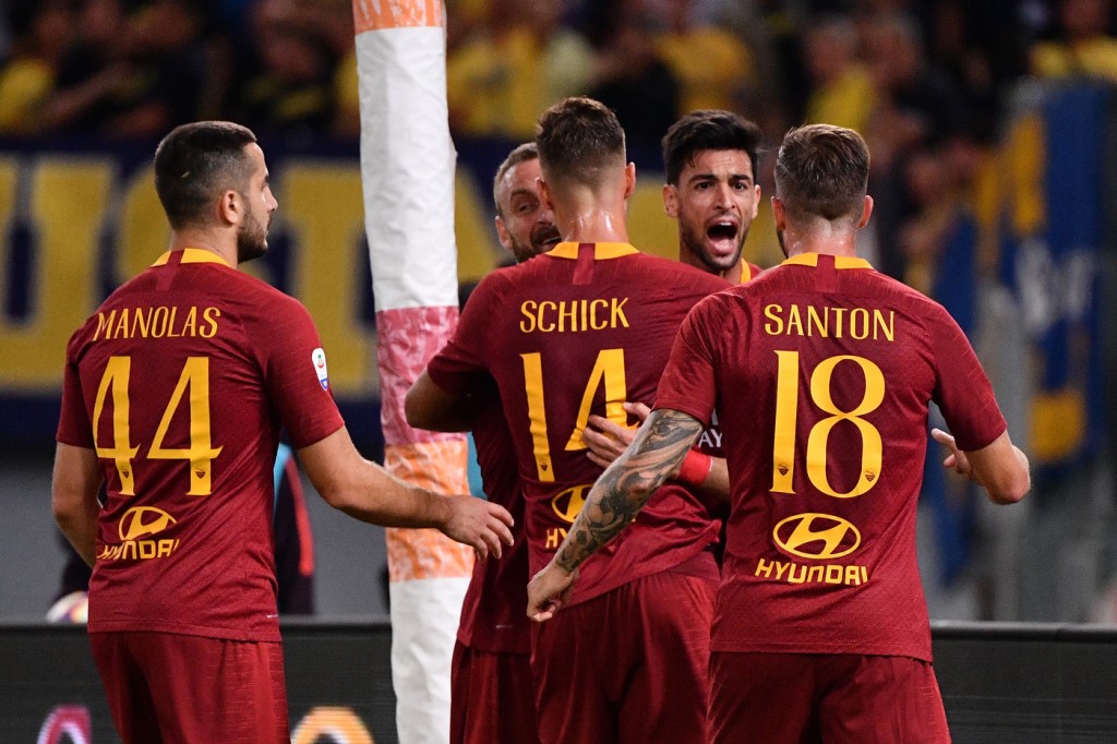 Pastore Schick Santon Manolas Roma vs Frosinone - Serie A TIM 2018/2019
