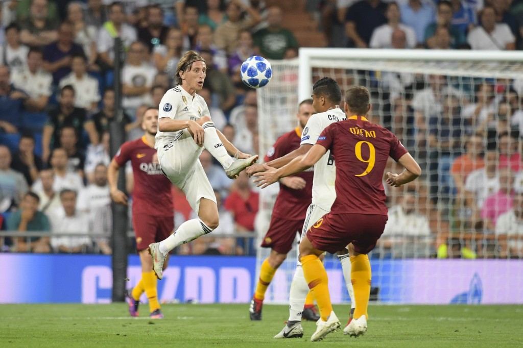Modric Dzeko Real Madrid vs AS Roma -  Uefa Champions League 2018 2019