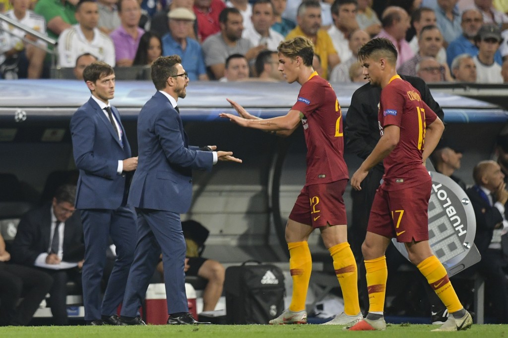 Zaniolo Di Francesco Real Madrid vs AS Roma -  Uefa Champions League 2018 2019