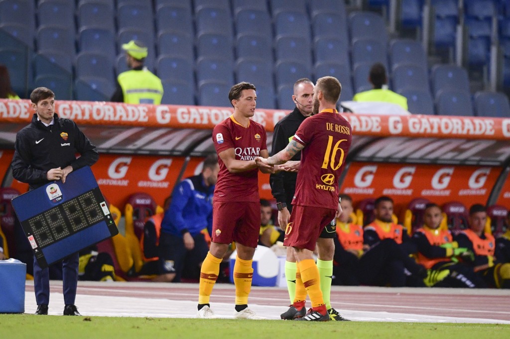Luca Pellegrini De Rossi Roma vs Frosinone - Serie A TIM 2018/2019