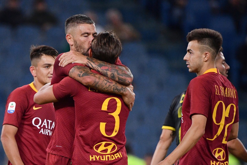 Kolarov Luca Pellegrini Roma vs Frosinone - Serie A TIM 2018/2019