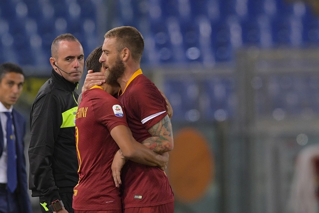 De Rossi Luca Pellegrini Roma vs Frosinone - Serie A TIM 2018/2019