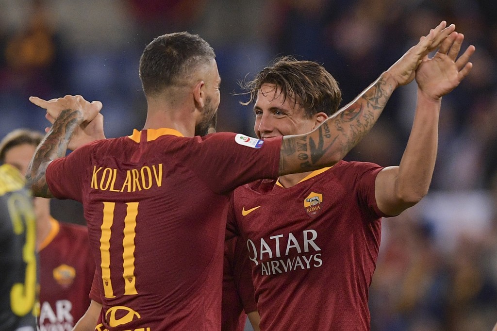 Kolarov Luca Pellegrini Roma vs Frosinone - Serie A TIM 2018/2019