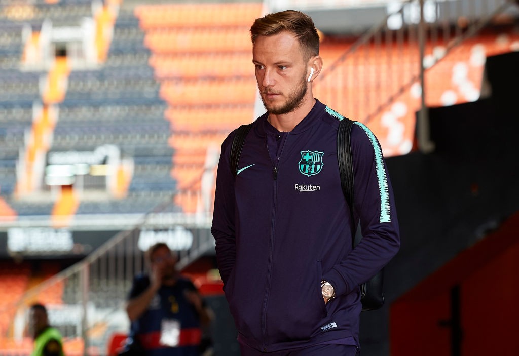 Rakitic Valencia CF v FC Barcelona - La Liga