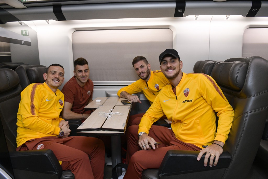 partenza-florenzi-el shaarawy-pellegrini-santon