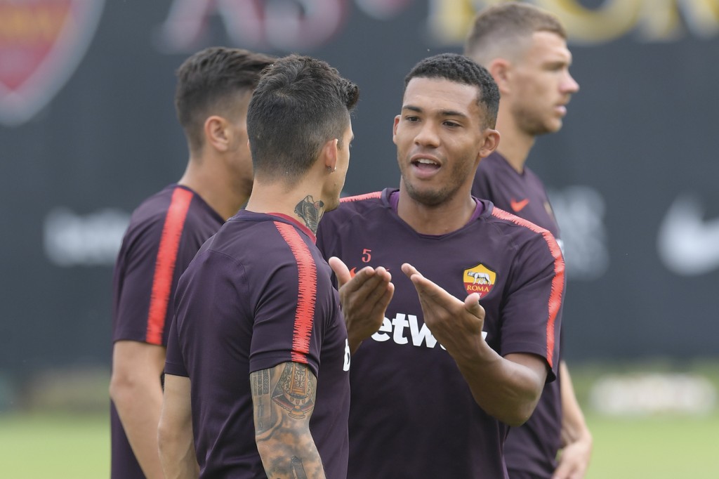 jesus perotti Trigoria, sessione di allenamento dell'AS Roma