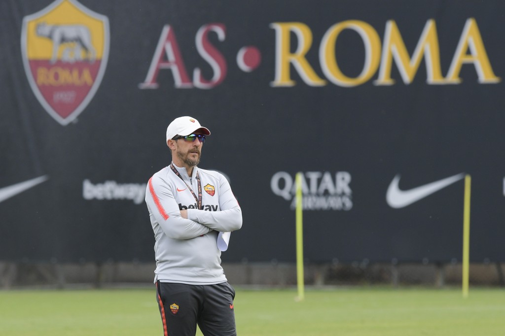 Di Francesco Trigoria, sessione di allenamento dell'AS Roma
