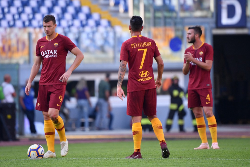 dzeko pellegrini Roma vs Spal - Serie A 2018/2019