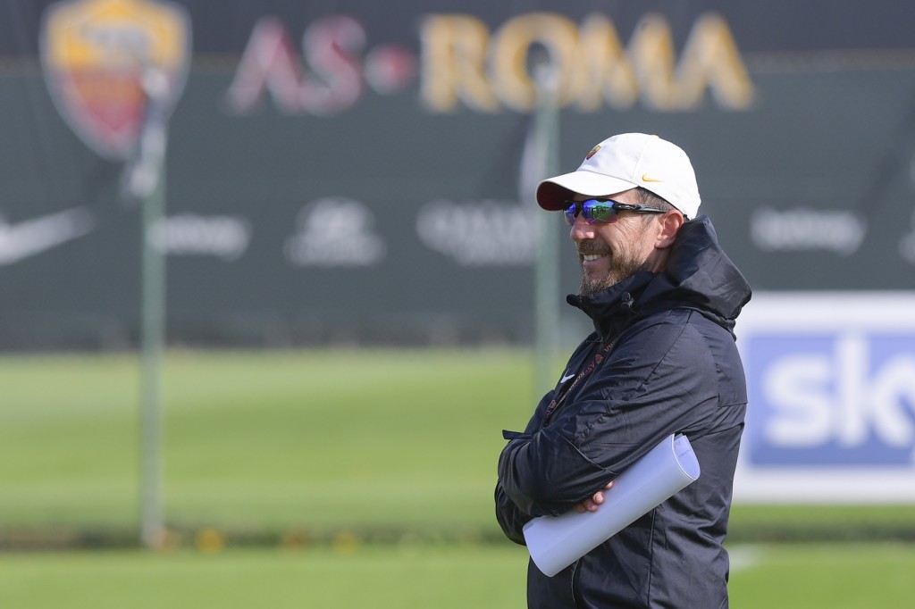 Sessione di allenamento dell'AS Roma
