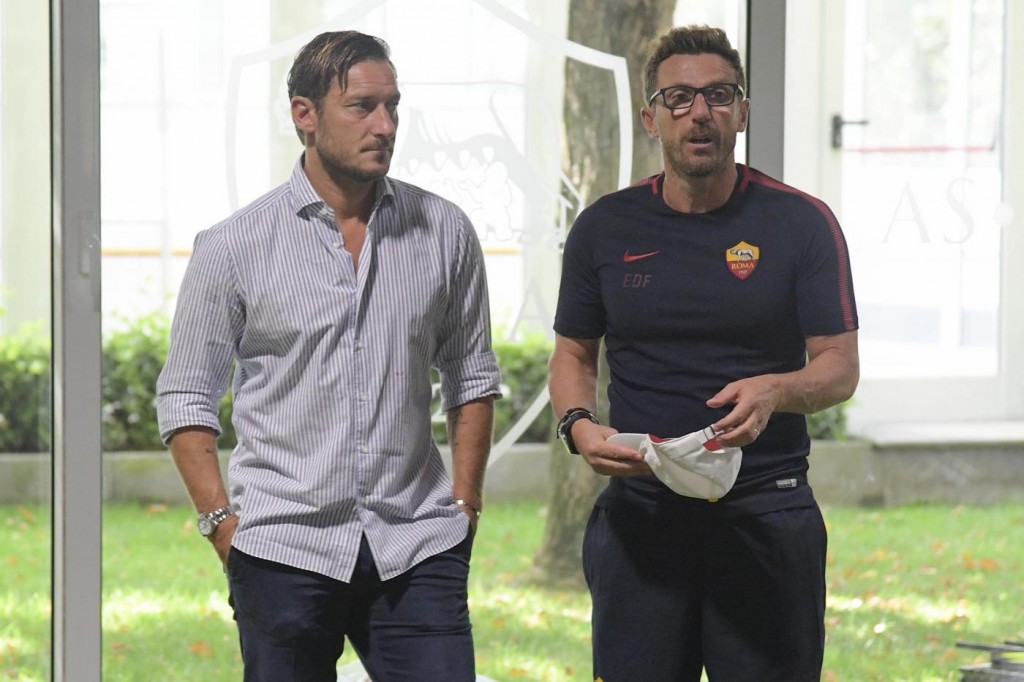 Totti_Di_Francesco_AS Roma - Allenamento a Trigoria