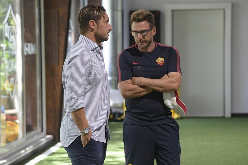 Totti_Di_Francesco_AS Roma - Allenamento a Trigoria
