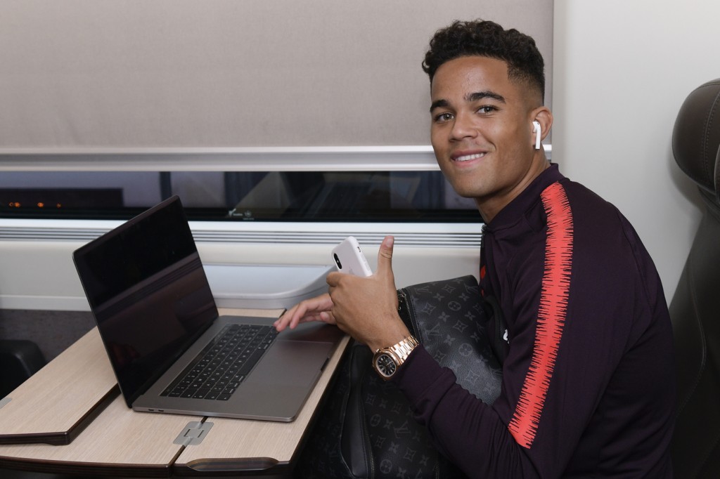Kluivert L'AS Roma in viaggio verso Firenze