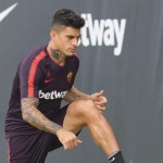 Perotti Trigoria, sessione di allenamento dell'AS Roma
