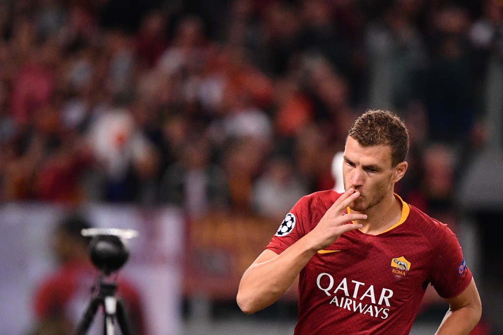 Dzeko Roma vs Viktoria Plzen - Uefa Champions League 2018/2019