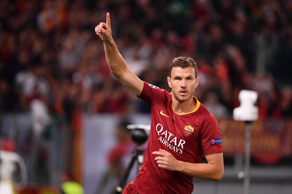 Dzeko Roma vs Viktoria Plzen - Uefa Champions League 2018/2019
