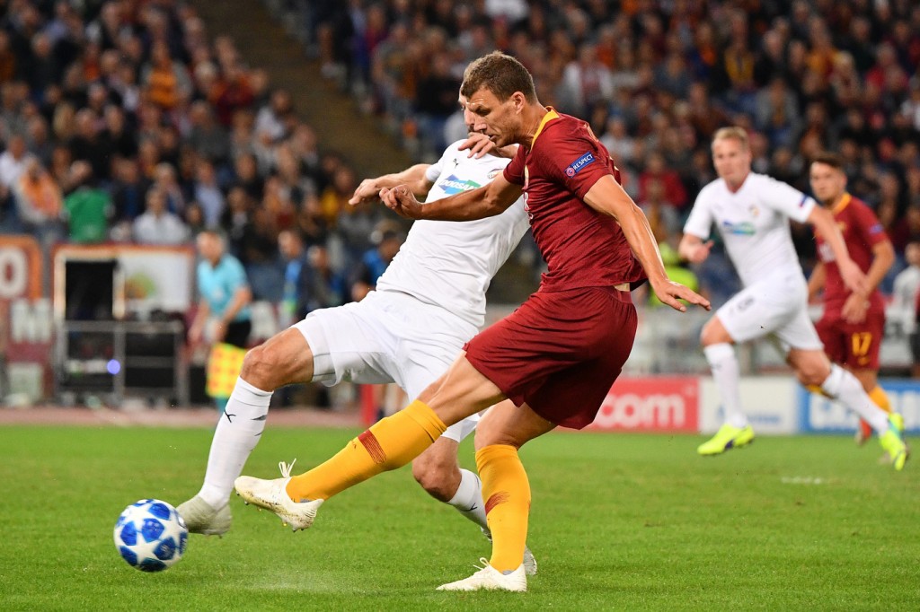 Dzeko Roma vs Viktoria Plzen - Uefa Champions League 2018/2019