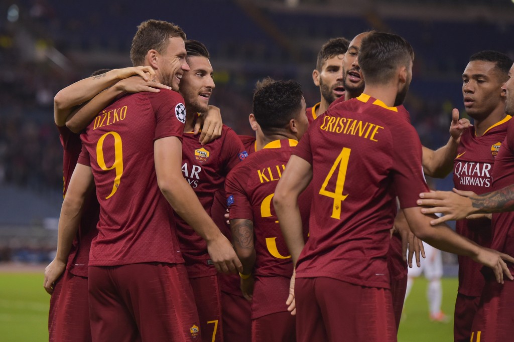 Roma-Viktoria Plzen Dzeko Cristante Pellegrini
