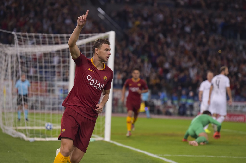 Roma-Viktoria Plzen Dzeko 01