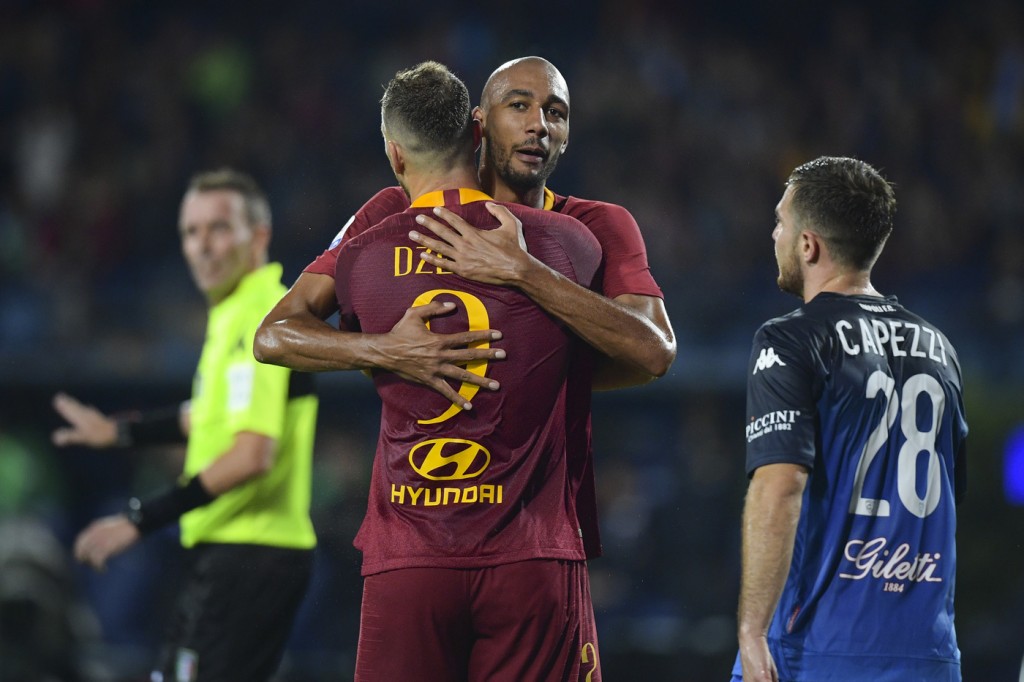 Nzonzi Dzeko gol Empoli vs Roma - Serie A TIM 2018/2019